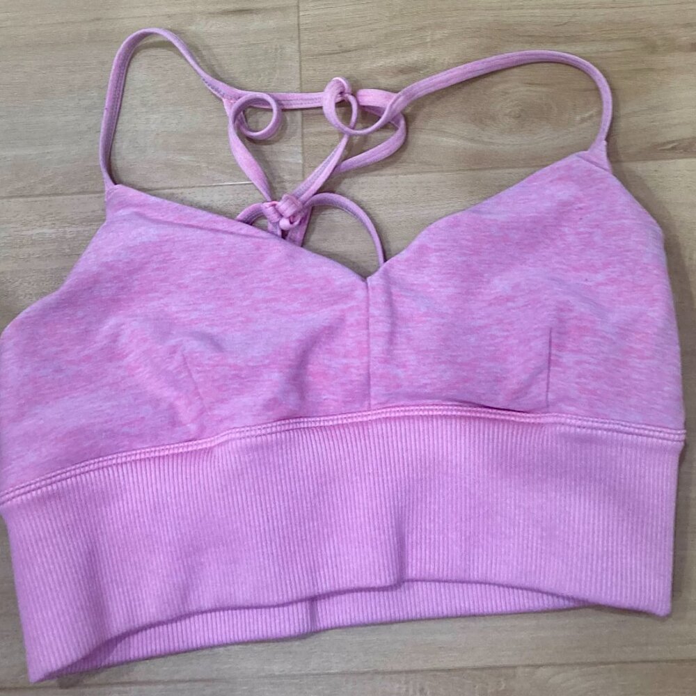 Alo Sports Bra, Pink, Small